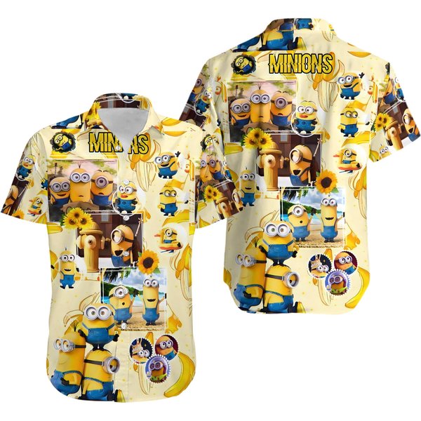 Minions From Despicable Me Hawaiian Shirt-image