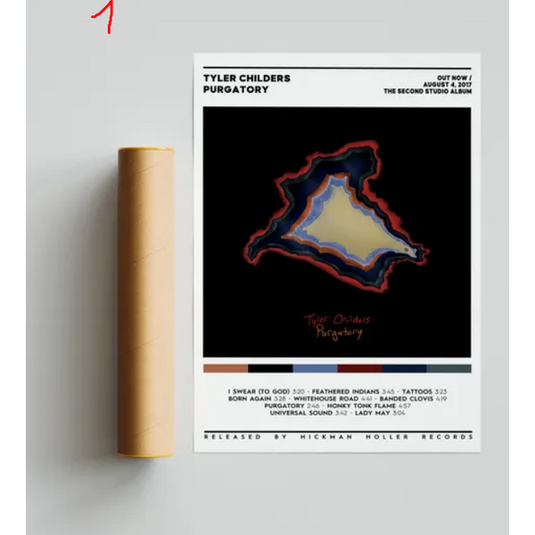 Tyler Childers - Purgatory Album Poster / Album Cover Poster / Tyler Childers Albums