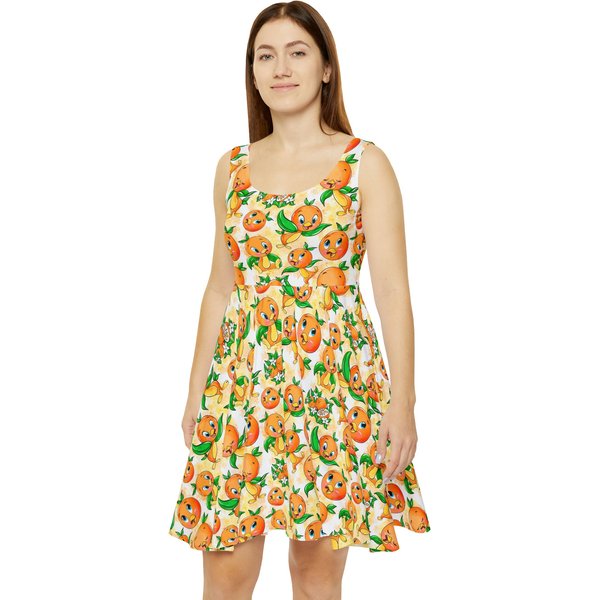 Orange Bird Women's Skater Dress (aop)