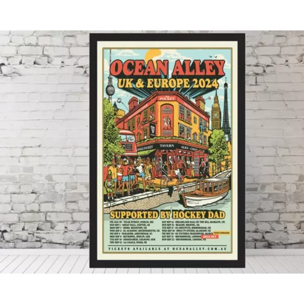 Ocean Alley North America 2024 Uk & Europe Music Tour Poster-image