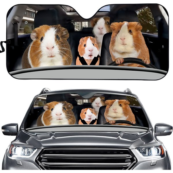Guinea Pig Car Sunshade And Decoration