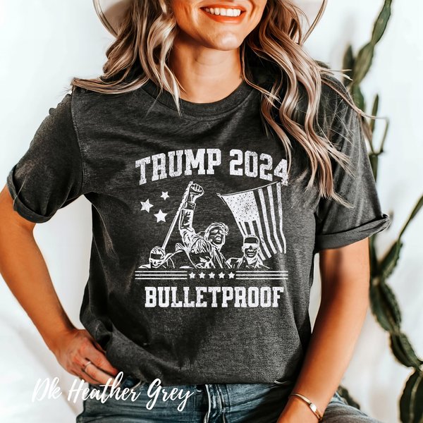 Trump Rally 2024 Bulletproof T-Shirt-image