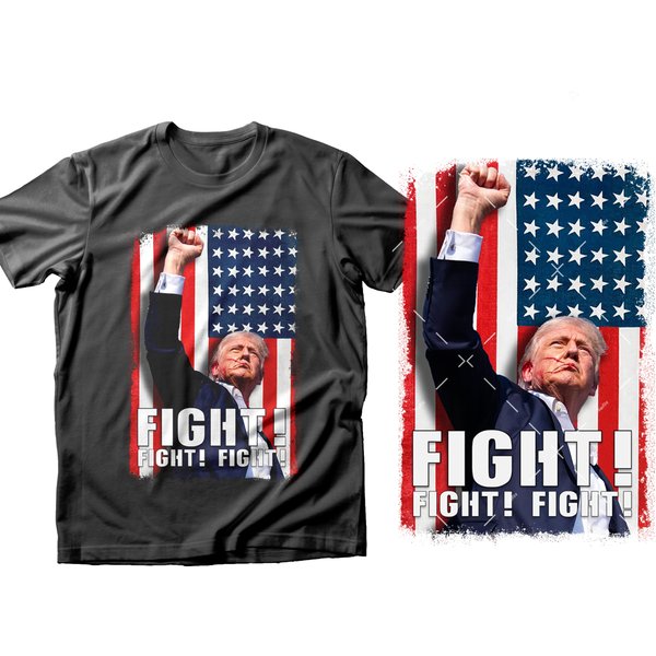 Creative Trump T-Shirt With Usa Flag-image
