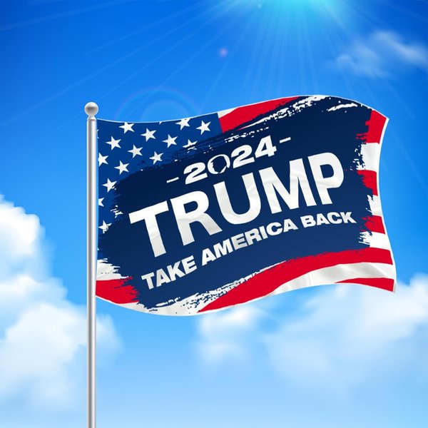 Trump 2024 Flag Ft Outdoor Double Sided Mirror Pattern-image