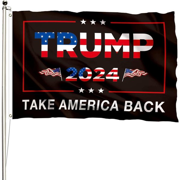 Trump 2024 Flags 3X5 Outdoor Double Sided In Usa-Double Sided-image