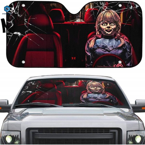 Annabelle Car Sunshade | Annabelle Horror Movie Car Auto Sunshade-image