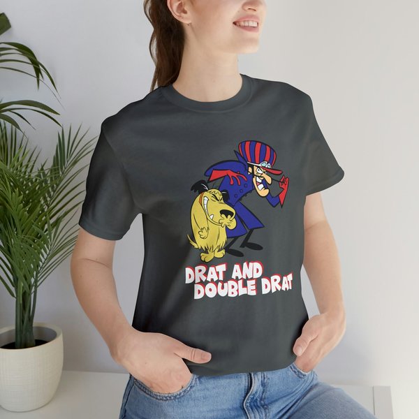 Dastardly And Muttley T-Shirt, Cartoon Graphic Tee, Ideal Gift For 70S Or 80S Kids-image