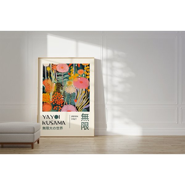 Yayoi Kusama Print - Home Wall Decor As Abstract Yayoi Kusama Poster-image