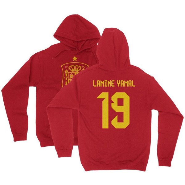 Spain Soccer Cup Fan - Lamine Yamal 19 Jersey Hooded