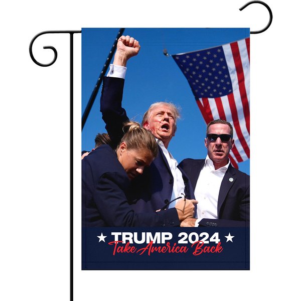 Trump 2024 Garden Flag | Assassination Attempt-image