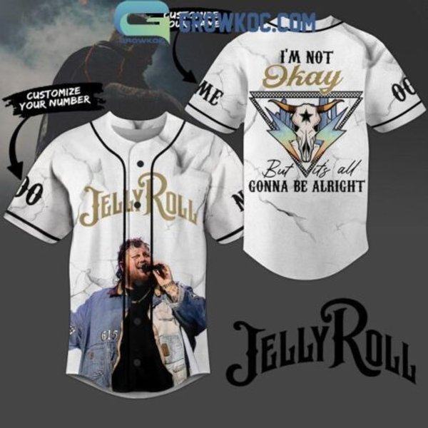 Jelly Roll It’S All Gonna Be Alright Personalized Baseball Jersey-image