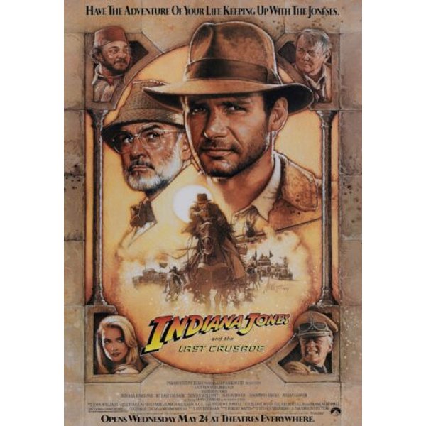 Indiana Jones And The Last Crusade Poster Vintage Movies Poster-image