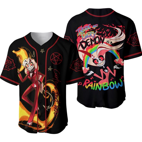 Hazbin Hotel Baseball Jersey, Hazbin Hotel Fan Gift-image