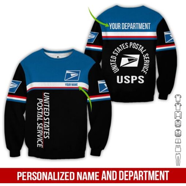 Personalized Name Proud Postal Worker Sweatshirt, Gift For Postal Worker Nt796-image