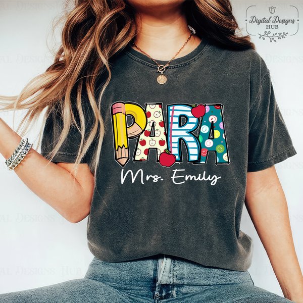 Custom Para Teacher Shirt, Custom Paraprofessional Shirt, Paraprofessional Gift-image