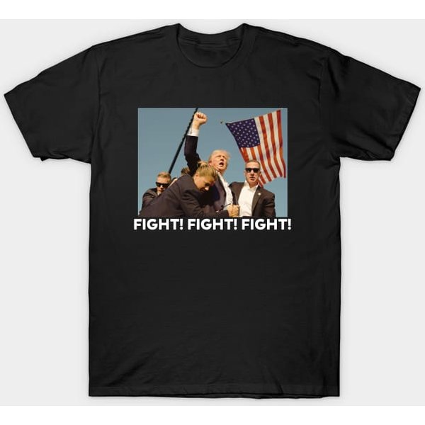 Trump Fight Fight Fight Graphic T-Shirt-image