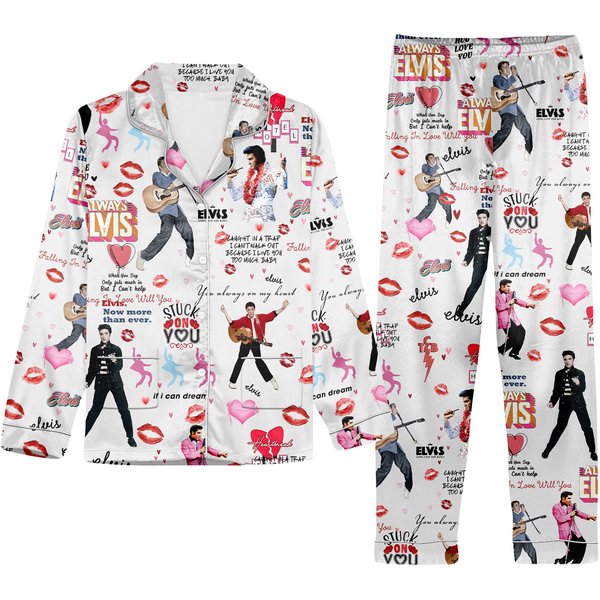 Elvis Presley Pajamas Set, Elvis Presley Thick Pajamas-image