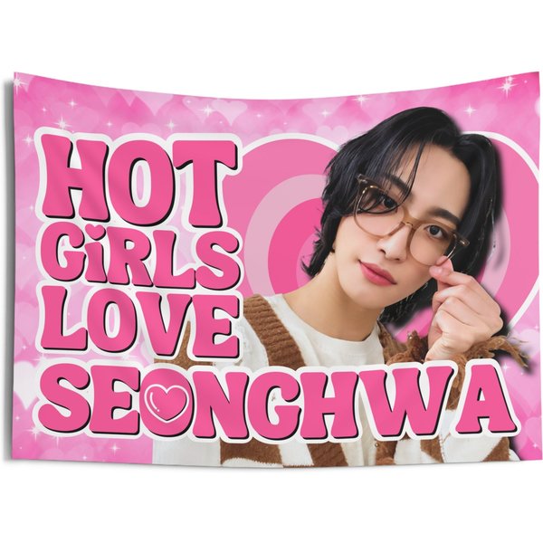 Ateez Seonghwa Hot Girls Concert Banner, Ateez Coachellla Kpop-image