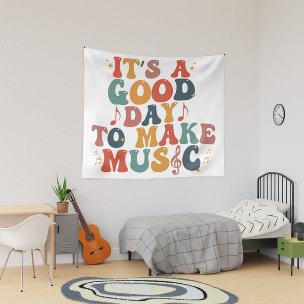 It's A Good Day To Make Music Tapestry-image
