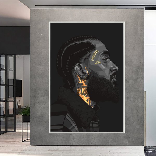 Nipsey Hussle Poster, Nipsey Hussle Home Decor-image