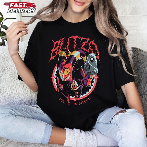 Blitzo The O Is Silent Shirt, Blitzo Helluva Boss Shirt, Blitzz Shirt-image
