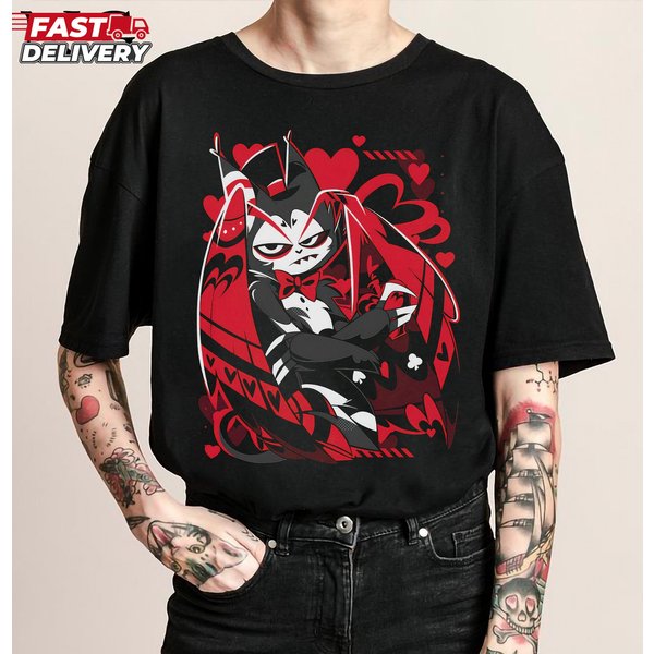 Husk Shirt, Hazbin Hotel Characters, Hazbin Hotel Tshirt-image