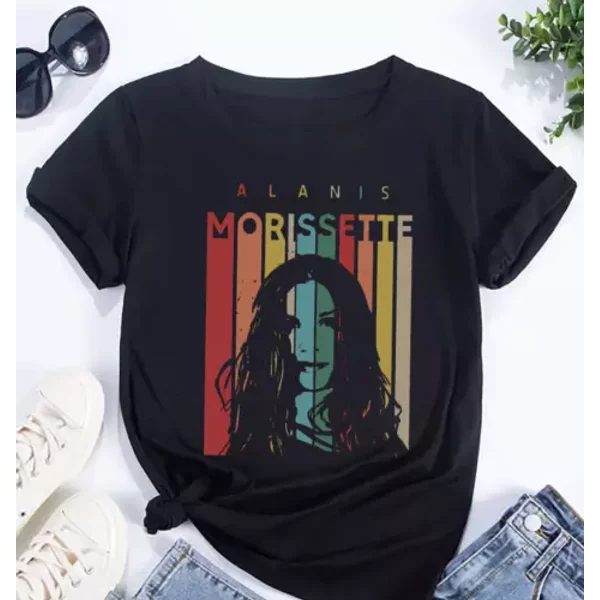 Alanis Morissette 90S Vintage Shirt, Alanis Morissette The Triple Moon Tour 2024-image