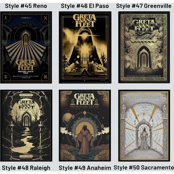 Greta Van Fleet Tour 2023 Posters, Greta Van Fleet Fan Gifts Custom, Greta Van Fleet Print-image