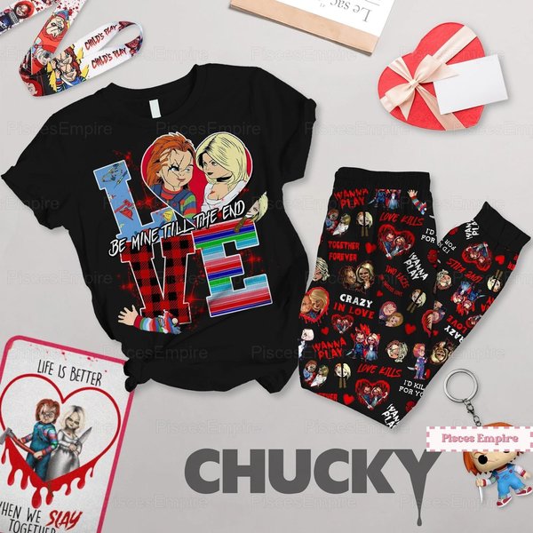 Chucky And Tiffany Pajamas, Chucky Tiffany Pajamas Set