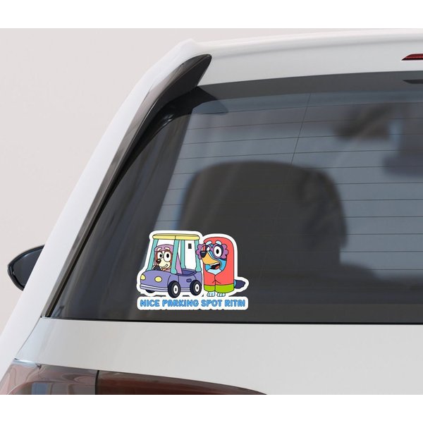 Blue Dog Car Decal, Heeler Family Sticker, Blue Dog Sticker-image