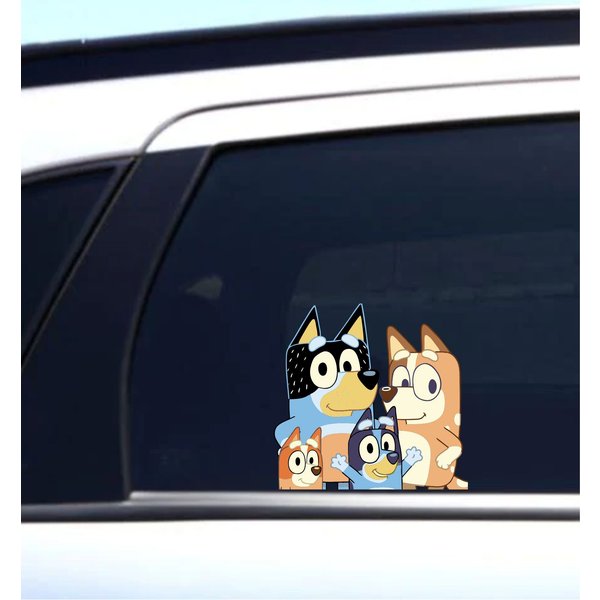 Blueydad Family | Peeker | Peeking | Peek | Car Vinyl Stickers | Anime Stickers | Car Decals-image