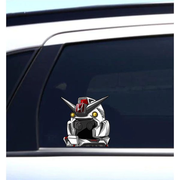 Asimo Robot | Peeker | Peeking | Peek | Car Vinyl Stickers | Anime Stickers | Car Decals