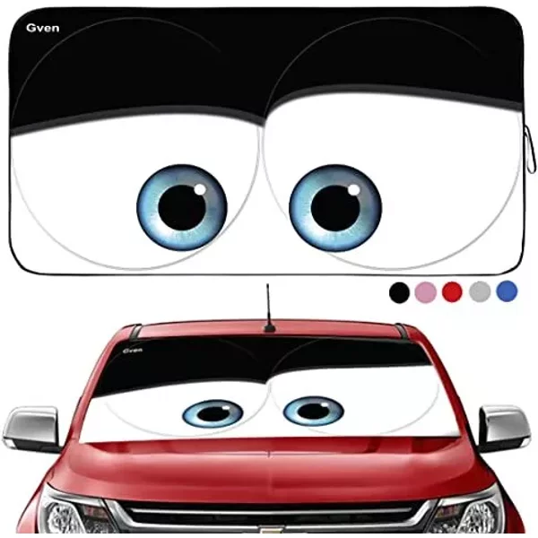 Windshield Sun Shade 2024 Car Sun Shade For Front Windshield Funny Car Sunshades-image