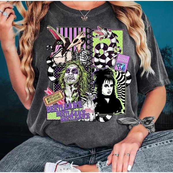 Beetlejuice, Never Trust The Living Shirt, Beetlejuice 1988 Movie Shirt-image