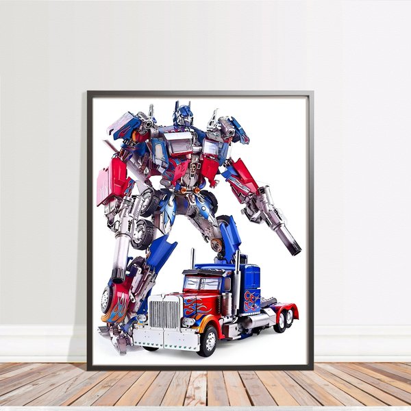 Optimus Prime Transformer, Digital Download, Superhero,Wall Art Poster-image
