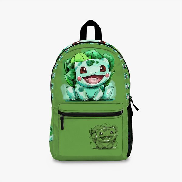 Bulbasaur Green Kids School Backpack, School Pkm Bag-image