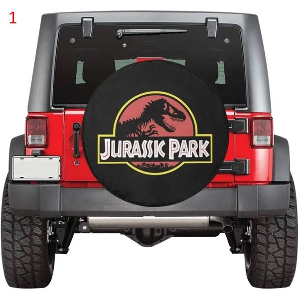 Dinosaur Park World Theme Spare Tire Cover