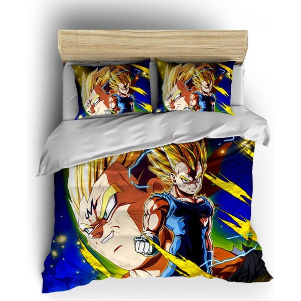 3D Printed Dragon Ball - Majin Vegeta Funny Anime Bedding Set-image