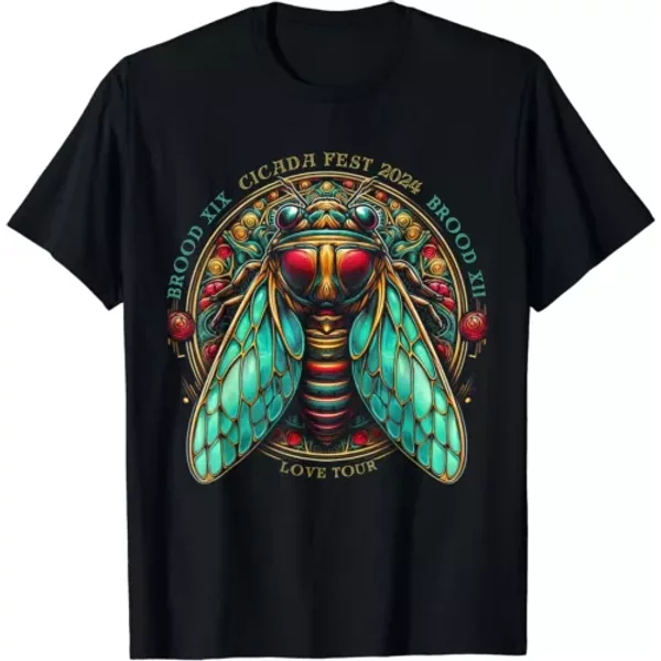 Entomology Cicada Fest 2024 Broods Xix &Amp; Xiii Love Tour Tee T-Shirt-image