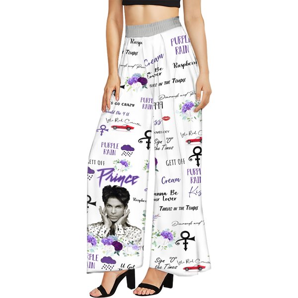 Prince Pur Rain Music Tour Women Pajamas Pants-image