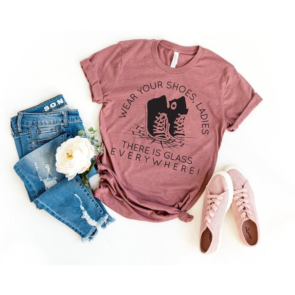Wear Your Shoes, Kamala Harris Tee For Women, Glass Ceiling Shirt-image