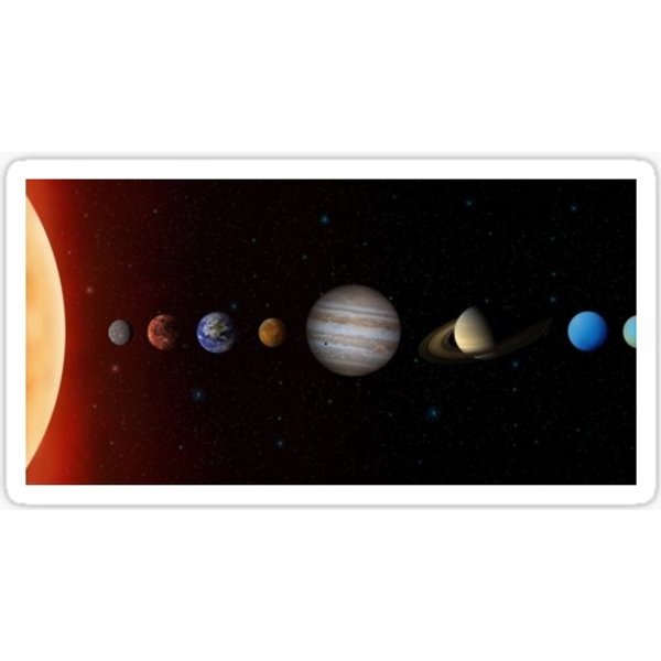 Realistic Planet In The Solar System Sticker-image
