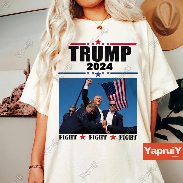 Fight Fight Fight Trump 2024 T-Shirt-image