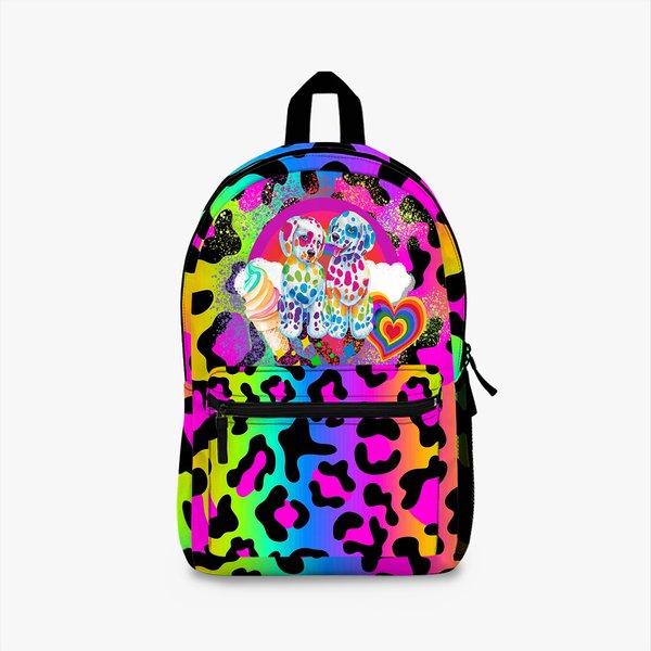 Lisa Frank 80S, 90S Leopard, Dalmatian Rainbow, Backpack, Back To School-image