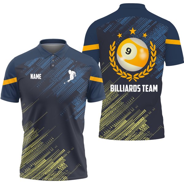 Personalized Billiard 9 Ball Polo Shirt-image
