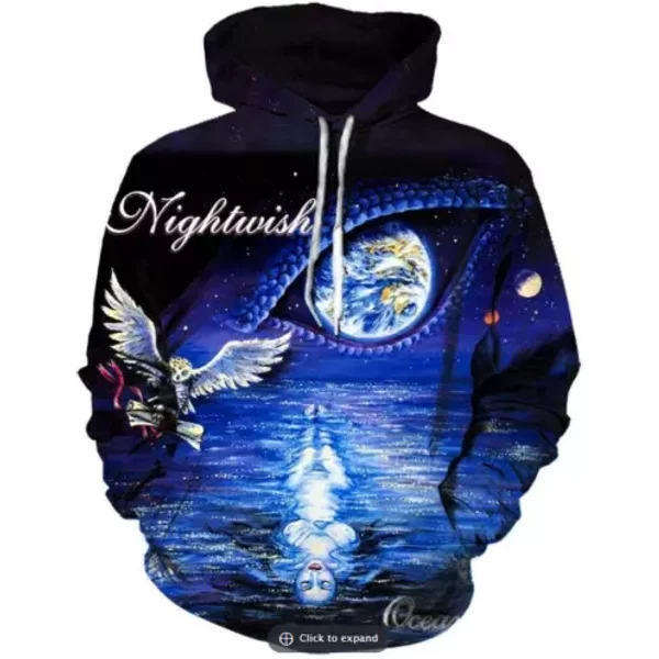 Nightwish Hoodies 3D- Halloween Gift- Hot Fan Gift/ 3D Printed-image