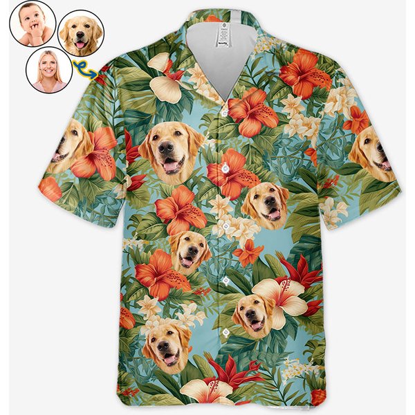 Custom Photo Let's Have Some Fun In The Sun - Dog &Amp; Cat Personalized Custom Unisex Tropical Hawaiian Aloha Shirt-image