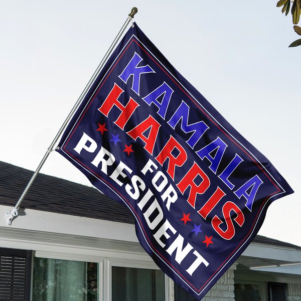 Kamala Harris For President House Flag, Harris 2024 Campaign Banner-image