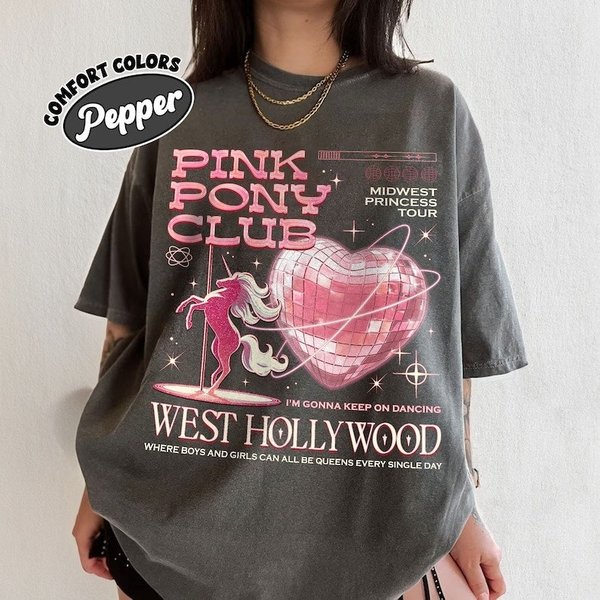 Pink Pony Club Shirt, Pink Pony Girl Tee, Midwest Princess Tour Shirt, Wlw Shirt-image
