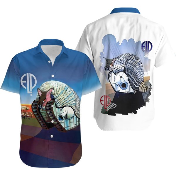 Elp Tarkus Hawaiian Shirt, Button Down, Music Lovers Shirt-image